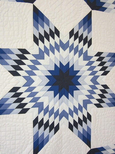 Broken Star Light Patchwork Amish Quilt 110x114