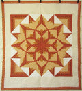 Framed Compass Starburst Amish Quilt 93x106