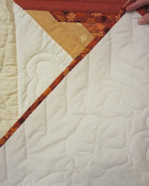 Framed Compass Starburst Amish Quilt 93x106
