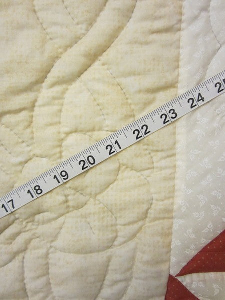 Framed Compass Starburst Amish Quilt 93x106