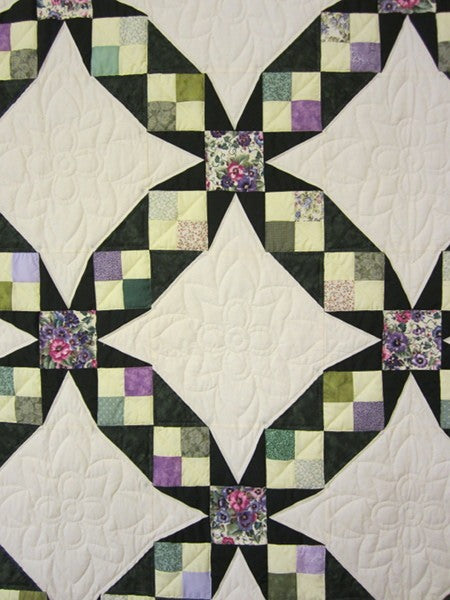 Migration Star Patchwork Amish Quilt 112x119
