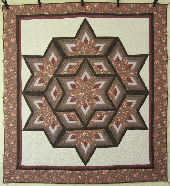 Diamond Star Galaxy Amish Quilt 102x112
