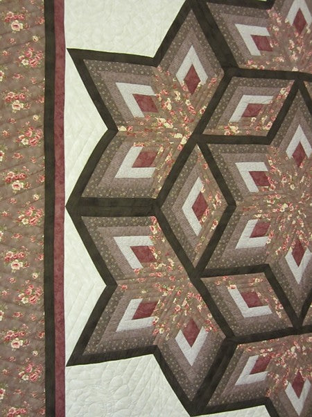 Diamond Star Galaxy Amish Quilt 102x112