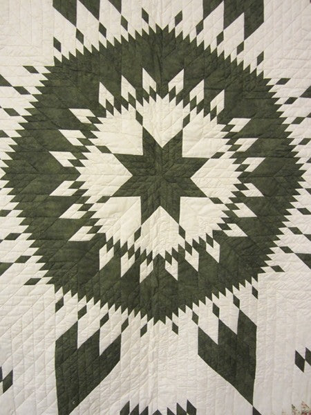 Rocky Mountain Rising Star Patchwork Amish Quilt 104x113
