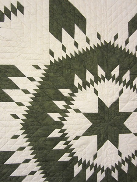 Rocky Mountain Rising Star Patchwork Amish Quilt 104x113