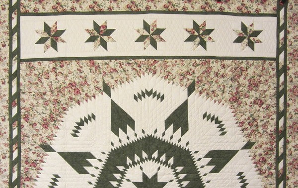 Rocky Mountain Rising Star Patchwork Amish Quilt 104x113