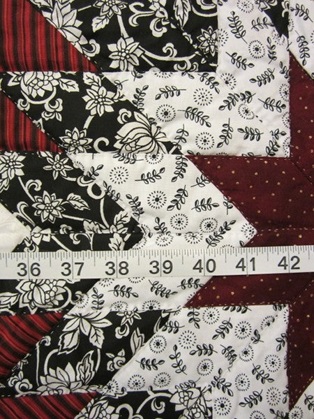 Broken Maryland Star Amish Quilt 102x112