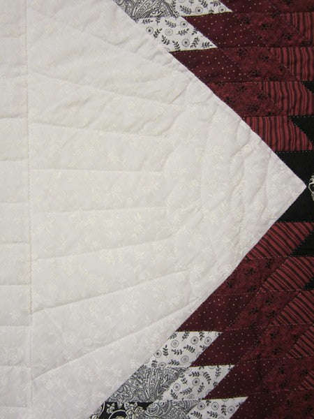 Broken Maryland Star Amish Quilt 102x112