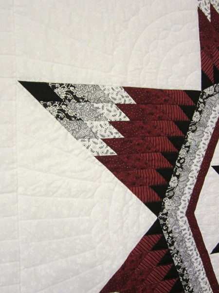 Broken Maryland Star Amish Quilt 102x112