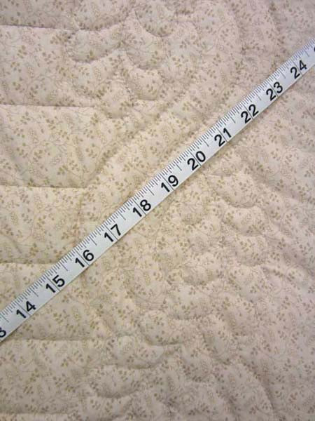 Tan Blue White Star Crystal Embroidered Amish Quilt 82x104