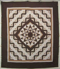 Terra Glow Twinkling Star Amish Quilt 103x117