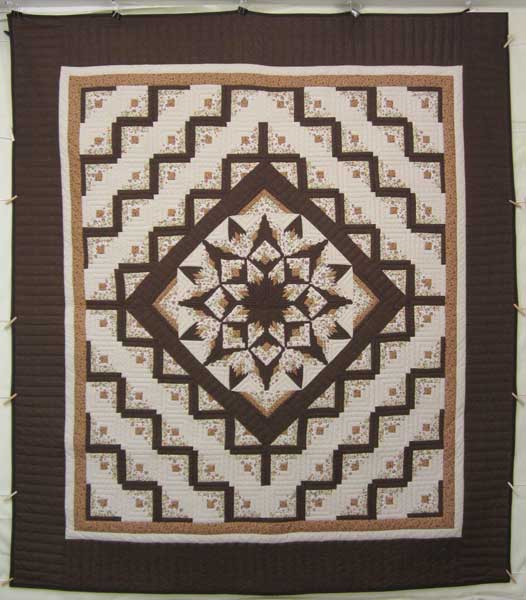 Terra Glow Twinkling Star Amish Quilt 103x117
