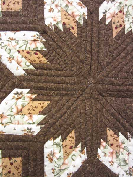 Terra Glow Twinkling Star Amish Quilt 103x117