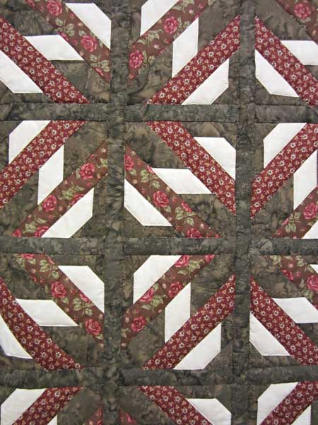 Barn Window Patchwork Amish Quilt 102x110