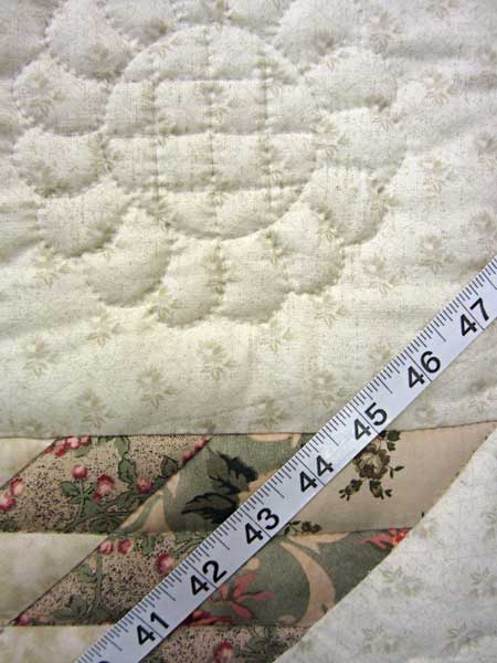 Elegant Ecru Lone Star Patchwork Amish Quilt 98x110