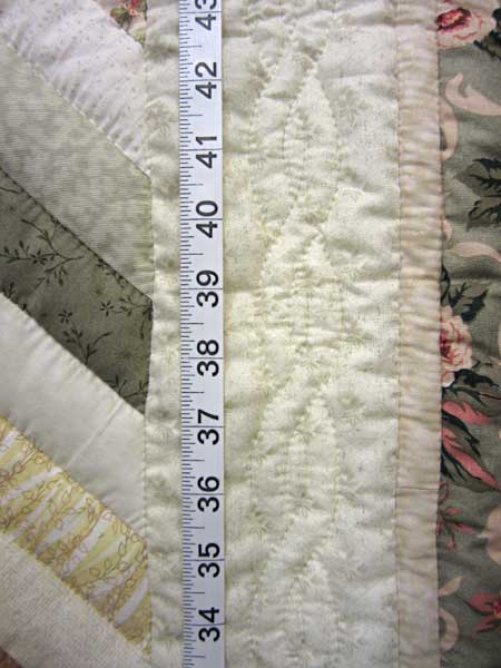 Elegant Ecru Lone Star Patchwork Amish Quilt 98x110