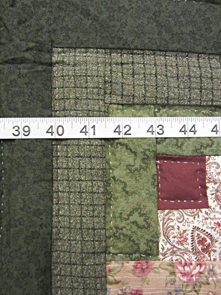 Log Cabin Quilting Bee Patchwork Amish Quilt 95x111