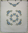 Bouquet Spring Flowers Applique Amish Quilt 97x115