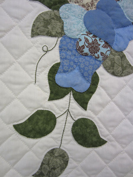 Bouquet Spring Flowers Applique Amish Quilt 97x115