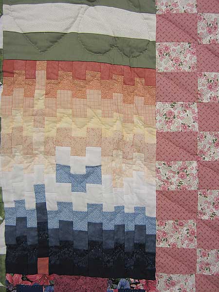 Sunny Scrap Patchwork Quilting Bee Amish Quilt 98x106