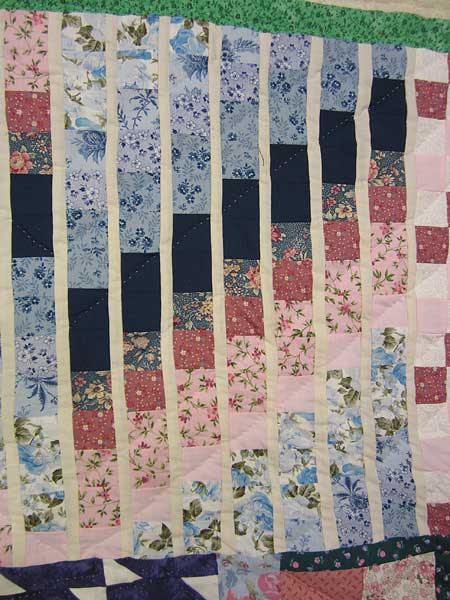 Sunny Scrap Patchwork Quilting Bee Amish Quilt 98x106