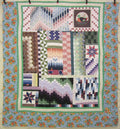 Sunny Scrap Patchwork Quilting Bee Amish Quilt 98x106