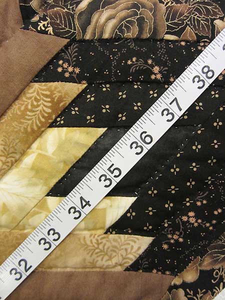 Broken Star Log Cabin Patchwork Amish Quilt 98x110