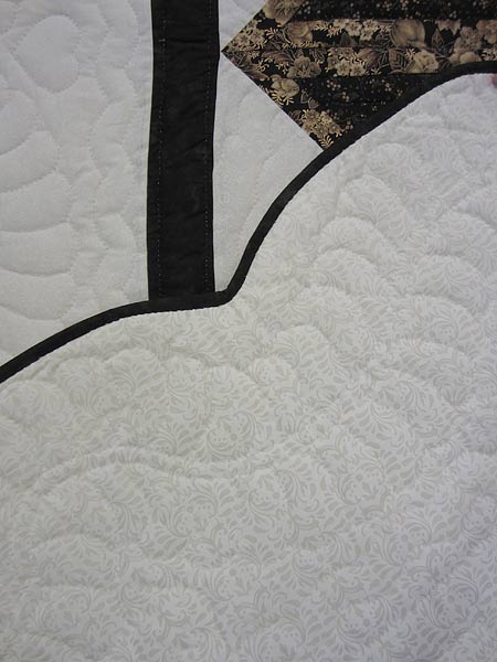 Broken Star Log Cabin Patchwork Amish Quilt 98x110