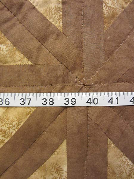 Broken Star Log Cabin Patchwork Amish Quilt 98x110