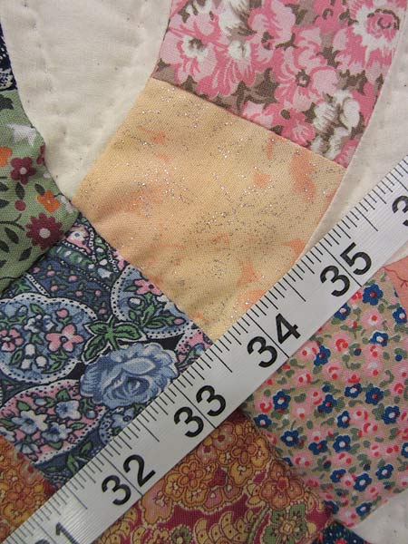 Double Wedding Ring Patchwork Amish Quilt 93x108