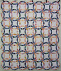 Double Wedding Ring Patchwork Amish Quilt 93x108
