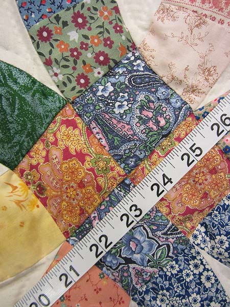 Double Wedding Ring Patchwork Amish Quilt 93x108