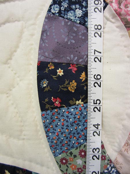 Double Wedding Ring Patchwork Amish Quilt 93x108