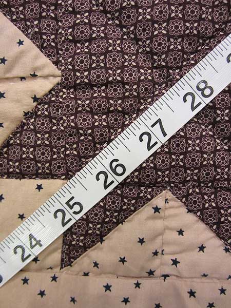 Scrappy Star Over Log Cabin Patchwork Amish Quilt 101x110