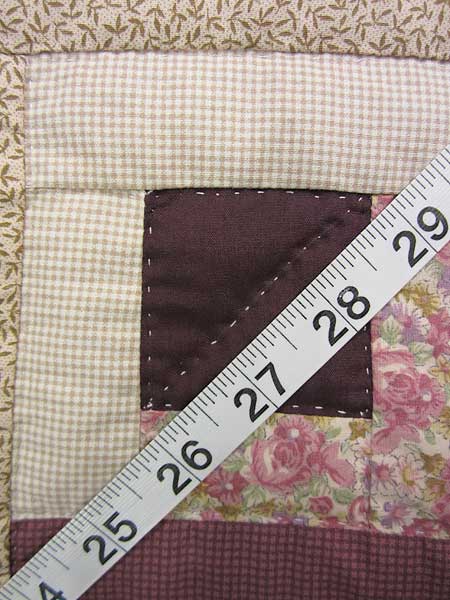 Star Log Cabin Patchwork Amish Quilt 101x114