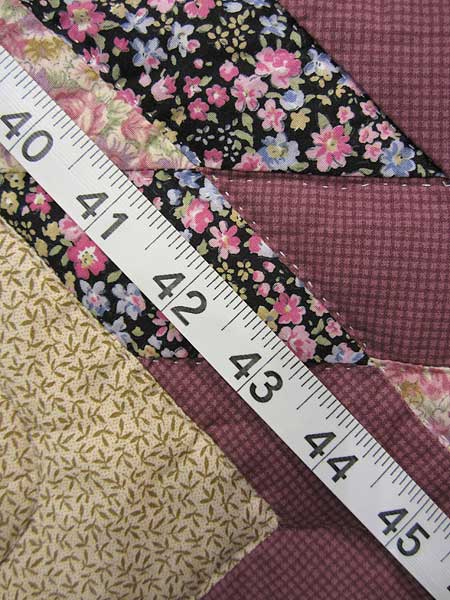 Star Log Cabin Patchwork Amish Quilt 101x114
