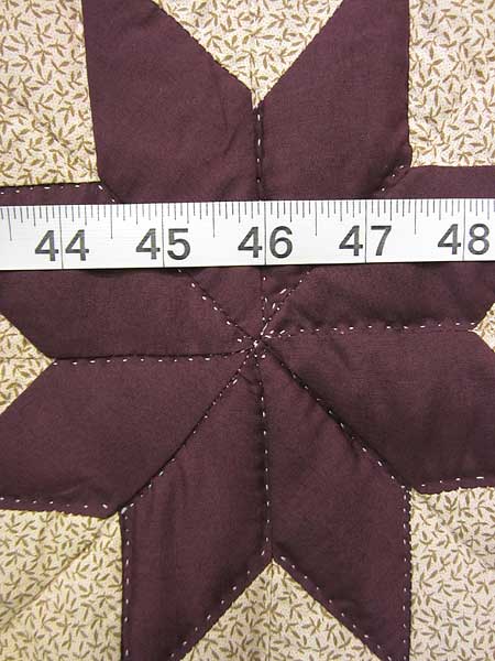 Star Log Cabin Patchwork Amish Quilt 101x114