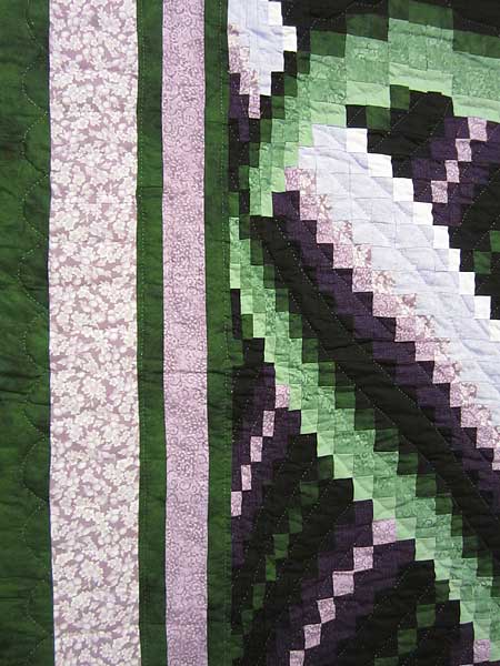 Woodland Heart Quilting Bee Patchwork Amish Quilt 97x109
