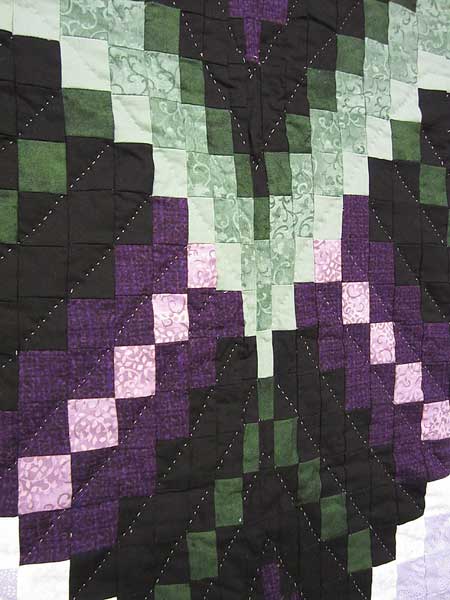 Woodland Heart Quilting Bee Patchwork Amish Quilt 97x109