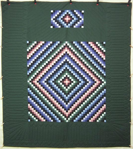 Amish Trip Around the World Patchwork Amish Quilt 99x110