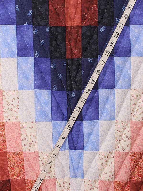 Bargello Sunshine Shadow Amish Quilt 101x114