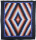 Bargello Sunshine Shadow Amish Quilt 101x114