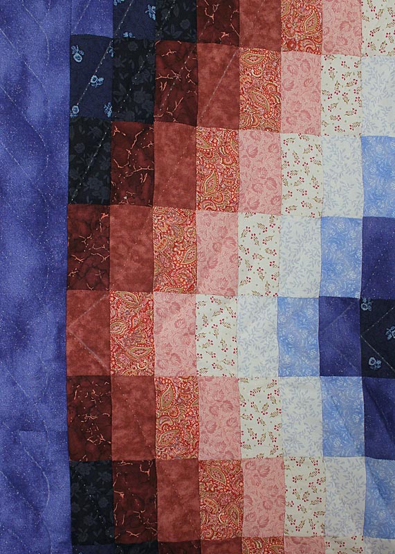 Bargello Sunshine Shadow Amish Quilt 101x114