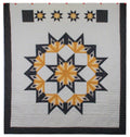 Shimmering Midnight Stars Amish Patchwork Quilt 101x106