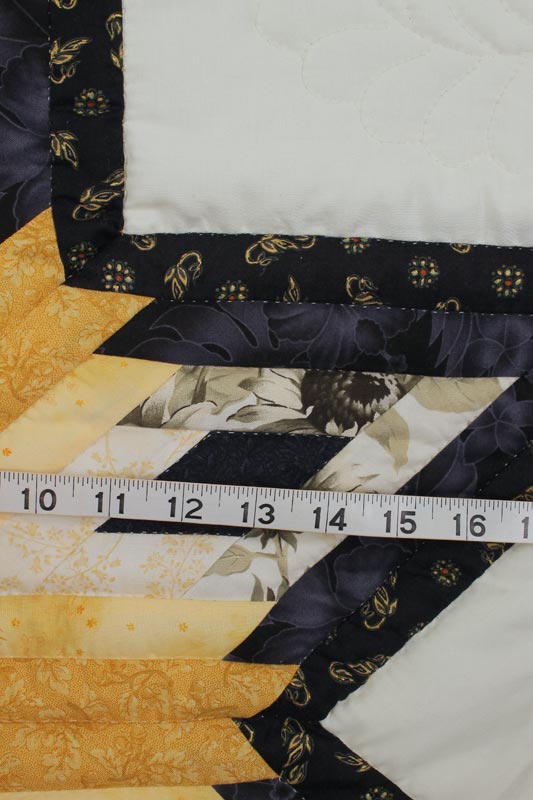 Shimmering Midnight Stars Amish Patchwork Quilt 101x106