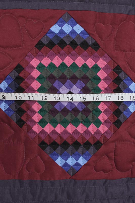 Miniature Postage Trip Around World Amish Dutch Quilt 92x104