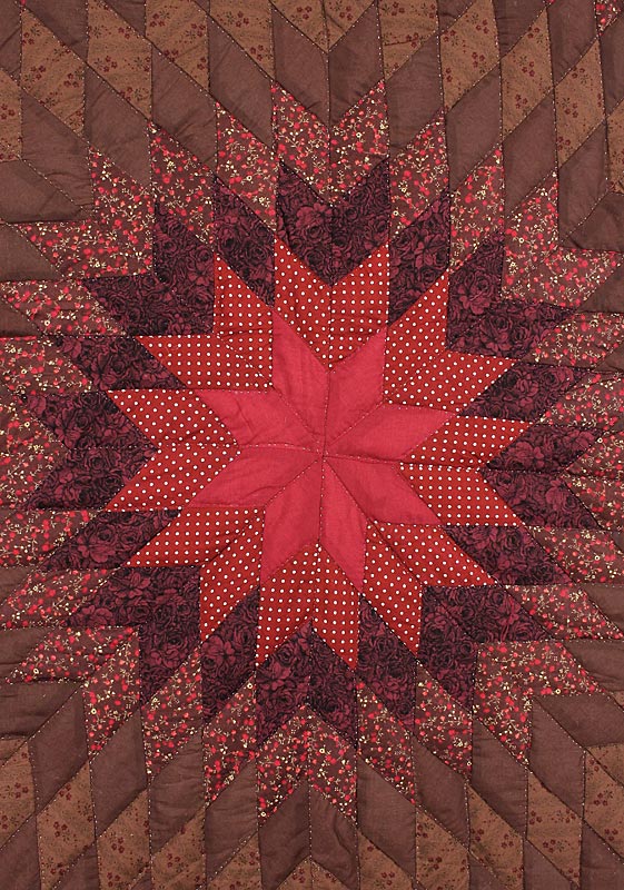 Broken Star Patchwork Amish Quilt 105x112