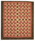 Light in Window Log Cabin Amish Patchwork Queen King Quilt 101x117