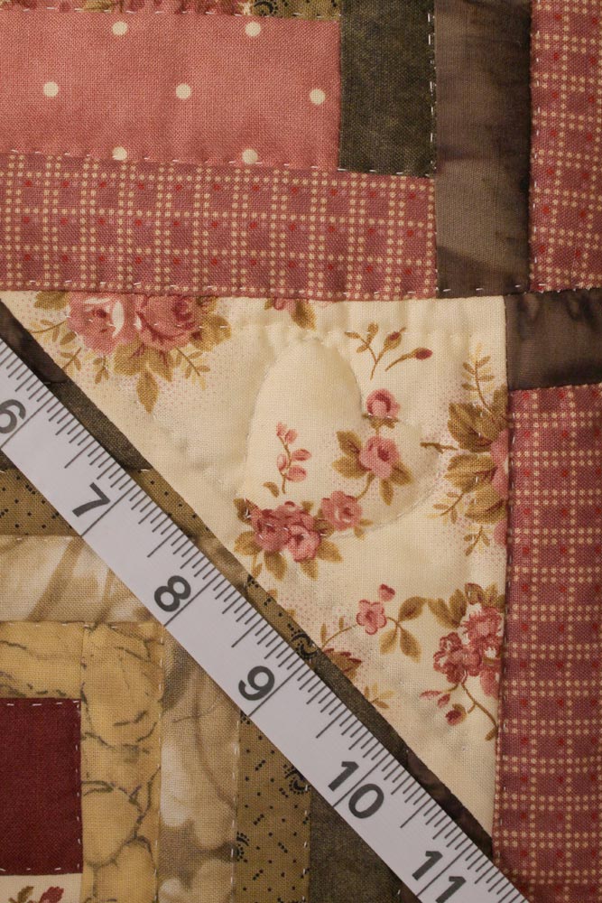 Light in Window Log Cabin Amish Patchwork Queen King Quilt 101x117