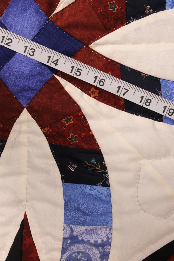 Wedding Ring Star Amish Patchwork Queen Quilt & Pillow Shams 96x109